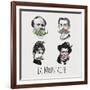 La Moustache I-Clara Wells-Framed Giclee Print