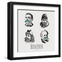 La Moustache II-Clara Wells-Framed Art Print