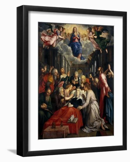La Muerte de la Virgen y la Asunción, Before 1550-Michiel Coxie-Framed Giclee Print