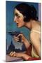 La Mujer De La Pistola 1925-Cartel Para La Union Española De Explosivos-Julio Romero de Torres-Mounted Giclee Print