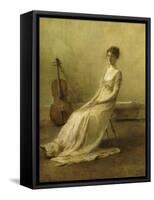 La Musicienne-Thomas Wilmer Dewing-Framed Stretched Canvas