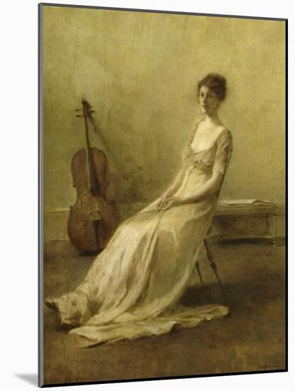La Musicienne-Thomas Wilmer Dewing-Mounted Giclee Print
