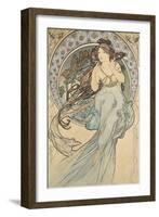 La Musique, 1898-Alphonse Mucha-Framed Giclee Print