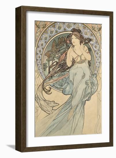 La Musique, 1898-Alphonse Mucha-Framed Giclee Print