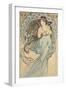 La Musique, 1898-Alphonse Mucha-Framed Giclee Print