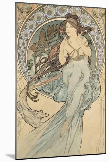 La Musique, 1898-Alphonse Mucha-Mounted Giclee Print