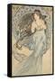 La Musique, 1898-Alphonse Mucha-Framed Stretched Canvas