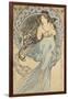 La Musique, 1898-Alphonse Mucha-Framed Giclee Print