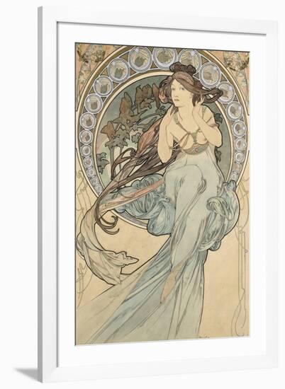 La Musique, 1898-Alphonse Mucha-Framed Giclee Print