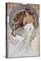 La Musique - by Mucha, 1898.-Alphonse Marie Mucha-Stretched Canvas