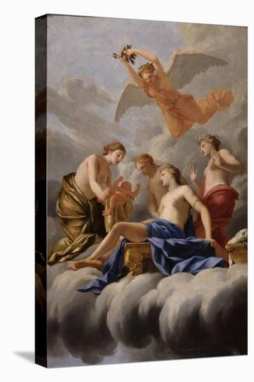 La Naissance de l'Amour-Eustache Le Sueur-Stretched Canvas