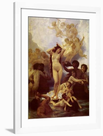 La Naissance de Venus-William Adolphe Bouguereau-Framed Art Print