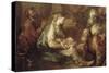 La Nativité, avec l'Adoration des mages-Charles de La Fosse-Stretched Canvas