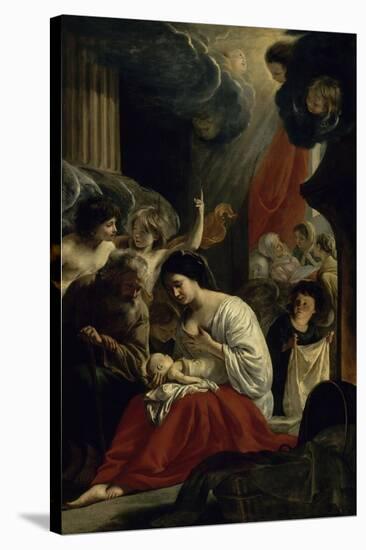 La  Nativité de la Vierge-Mathieu Le Nain-Stretched Canvas