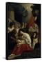 La  Nativité de la Vierge-Mathieu Le Nain-Framed Stretched Canvas