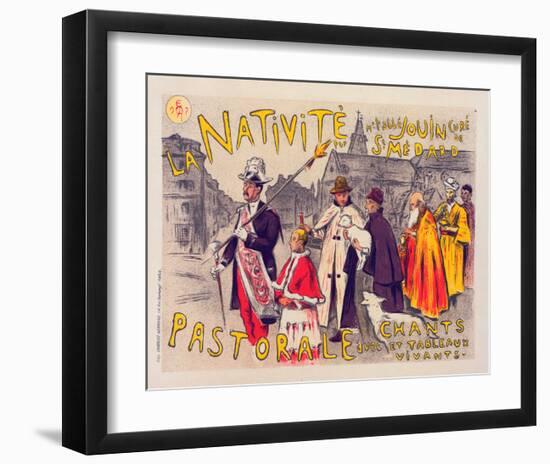 La Nativité - Pastorale-Etienne Moreau-Nelaton-Framed Art Print