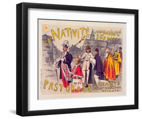 La Nativité - Pastorale-Etienne Moreau-Nelaton-Framed Art Print