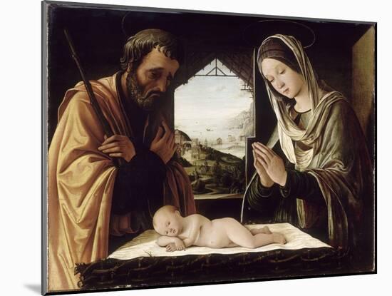 La Nativité-Lorenzo Costa-Mounted Giclee Print