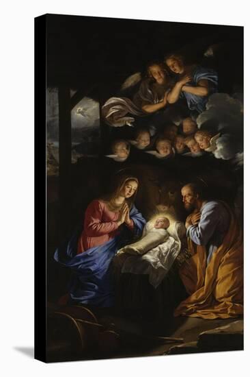 La Nativité-Philippe De Champaigne-Stretched Canvas