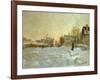 La neige a Argenteuil-snow in Argenteuil; 1875 Oil on canvas.-Claude Monet-Framed Giclee Print