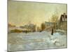 La neige a Argenteuil-snow in Argenteuil; 1875 Oil on canvas.-Claude Monet-Mounted Giclee Print