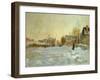 La neige a Argenteuil-snow in Argenteuil; 1875 Oil on canvas.-Claude Monet-Framed Giclee Print