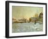 La neige a Argenteuil-snow in Argenteuil; 1875 Oil on canvas.-Claude Monet-Framed Giclee Print