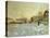 La neige a Argenteuil-snow in Argenteuil; 1875 Oil on canvas.-Claude Monet-Stretched Canvas