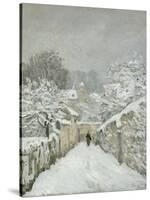 La neige à Louveciennes (Yvelines)-Alfred Sisley-Stretched Canvas