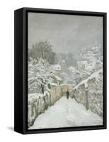 La neige à Louveciennes (Yvelines)-Alfred Sisley-Framed Stretched Canvas