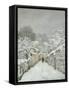 La neige à Louveciennes (Yvelines)-Alfred Sisley-Framed Stretched Canvas