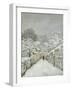 La neige à Louveciennes (Yvelines)-Alfred Sisley-Framed Giclee Print