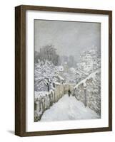 La neige à Louveciennes (Yvelines)-Alfred Sisley-Framed Giclee Print