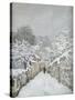 La neige à Louveciennes (Yvelines)-Alfred Sisley-Stretched Canvas