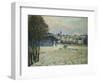 La Neige a Marly-Le-Roi, 1875, Snow at Marly-Le-Roi-Alfred Sisley-Framed Giclee Print