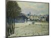 La Neige a Marly-Le-Roi, 1875, Snow at Marly-Le-Roi-Alfred Sisley-Mounted Giclee Print