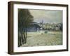 La Neige a Marly-Le-Roi, 1875, Snow at Marly-Le-Roi-Alfred Sisley-Framed Giclee Print