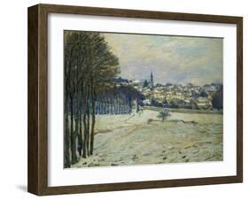 La Neige a Marly-Le-Roi, 1875, Snow at Marly-Le-Roi-Alfred Sisley-Framed Giclee Print