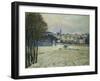 La Neige a Marly-Le-Roi, 1875, Snow at Marly-Le-Roi-Alfred Sisley-Framed Giclee Print