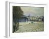 La Neige a Marly-Le-Roi, 1875, Snow at Marly-Le-Roi-Alfred Sisley-Framed Giclee Print