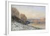 La neige à Port-Marly, gelée blanche (1872)-Alfred Sisley-Framed Giclee Print