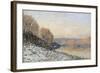 La neige à Port-Marly, gelée blanche (1872)-Alfred Sisley-Framed Giclee Print