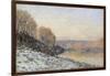 La neige à Port-Marly, gelée blanche (1872)-Alfred Sisley-Framed Giclee Print