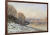 La neige à Port-Marly, gelée blanche (1872)-Alfred Sisley-Framed Giclee Print