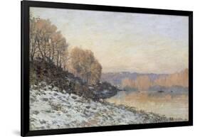 La neige à Port-Marly, gelée blanche (1872)-Alfred Sisley-Framed Giclee Print