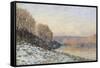 La neige à Port-Marly, gelée blanche (1872)-Alfred Sisley-Framed Stretched Canvas