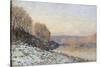 La neige à Port-Marly, gelée blanche (1872)-Alfred Sisley-Stretched Canvas