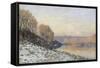 La neige à Port-Marly, gelée blanche (1872)-Alfred Sisley-Framed Stretched Canvas