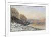 La neige à Port-Marly, gelée blanche (1872)-Alfred Sisley-Framed Giclee Print