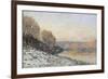 La neige à Port-Marly, gelée blanche (1872)-Alfred Sisley-Framed Giclee Print